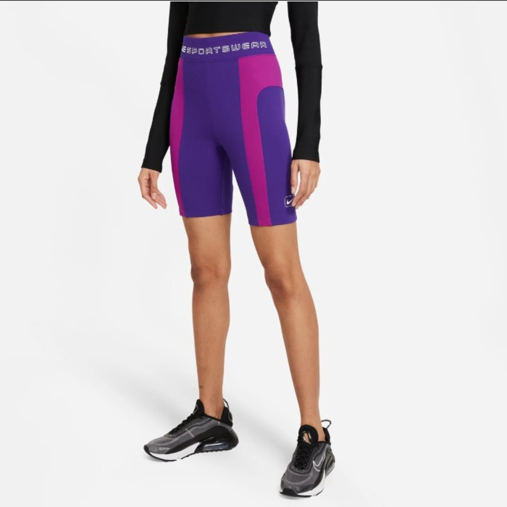 Nike Shorts NSW Street Bike Shorts High Rise Tight Fit Colorblock Sportswear
